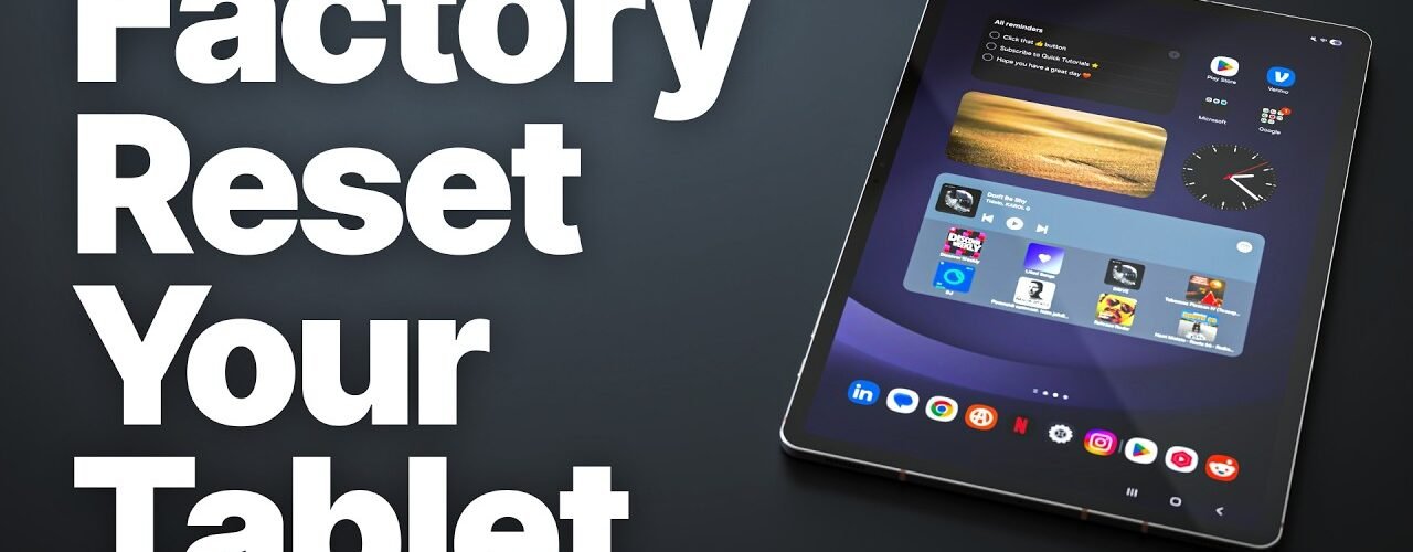 How to Reset Android Tablet