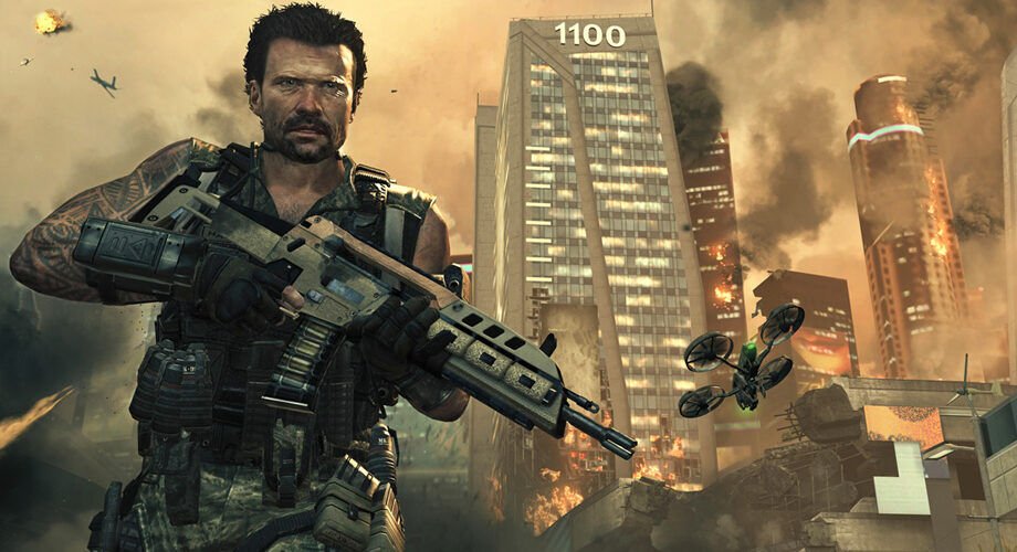 Call of Duty Black Ops II gameplay in Los Angeles.