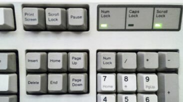 IBM keyboard's Print Screen, Scroll Lock and Pause keys.