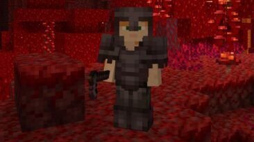 Minecraft netherite screenshot from the official item guide.