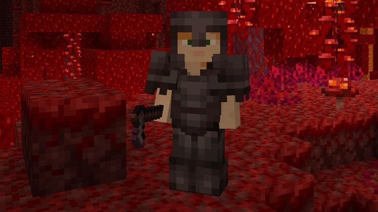 Minecraft netherite screenshot from the official item guide.